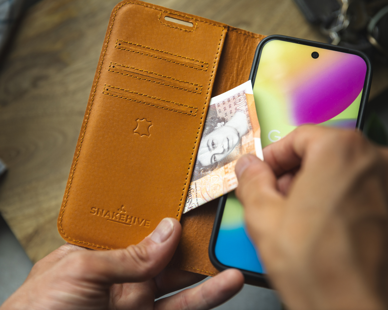 Google Pixel 11 Pro - Vintage Leather Wallet Phone Case