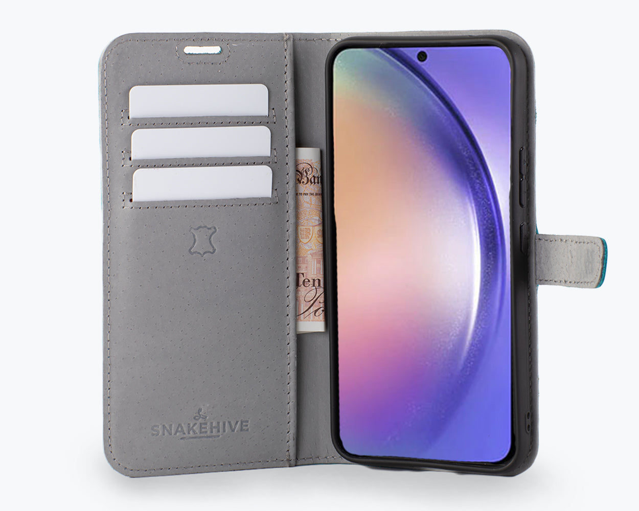 Samsung Galaxy S24 FE - Vintage Leather Wallet Phone Case