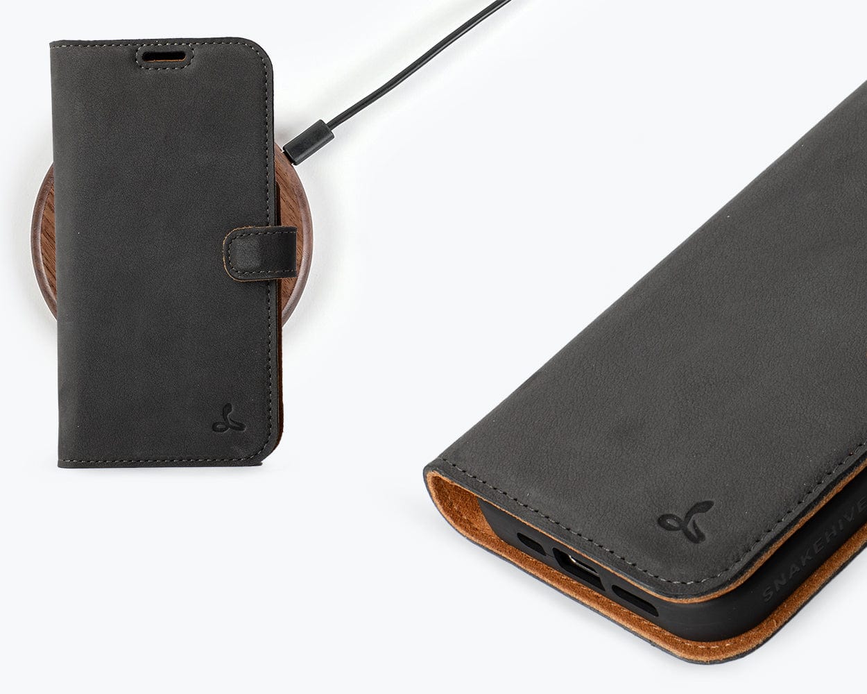 Apple iPhone 15 Pro - Vintage Leather Wallet Phone Case