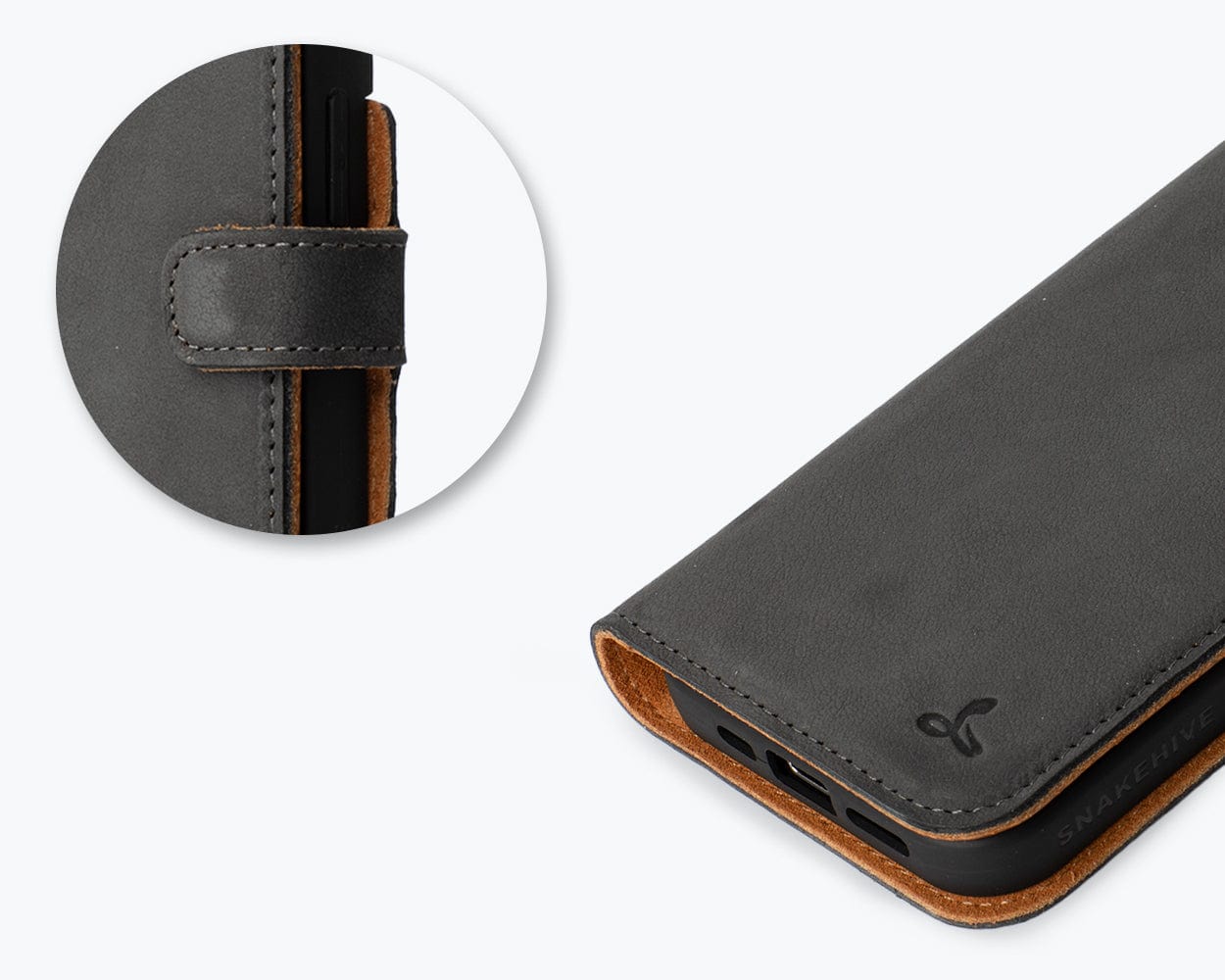 Apple iPhone 15 Pro - Vintage Leather Wallet Phone Case