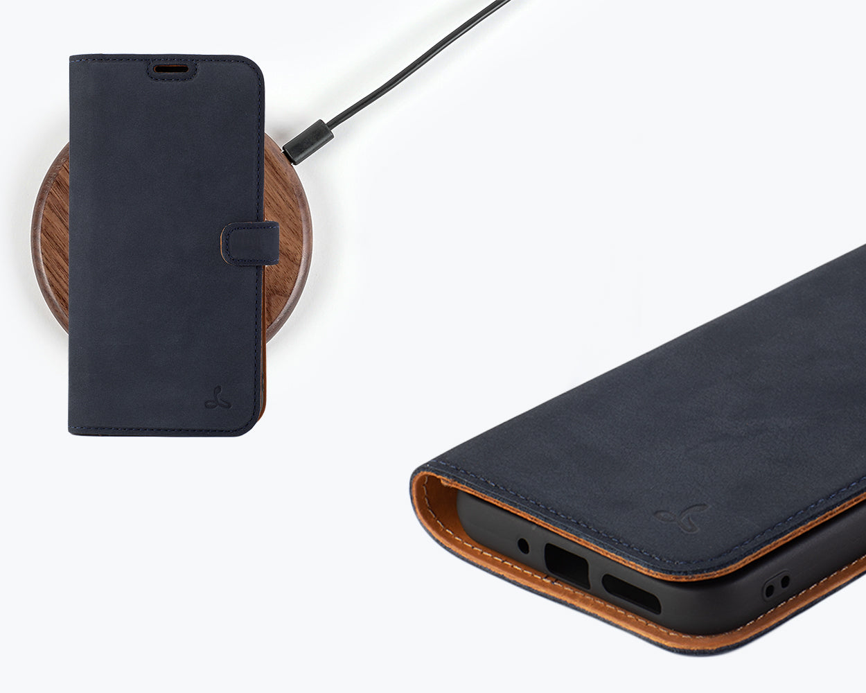 Samsung Galaxy S24 FE - Vintage Leather Wallet Phone Case