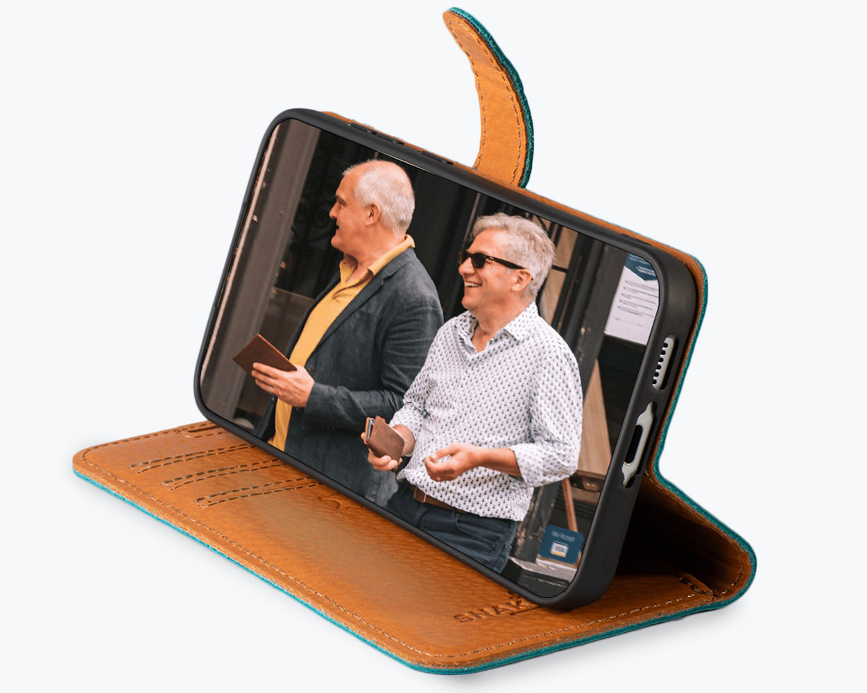 Samsung Galaxy S24 FE - Vintage Leather Wallet Phone Case