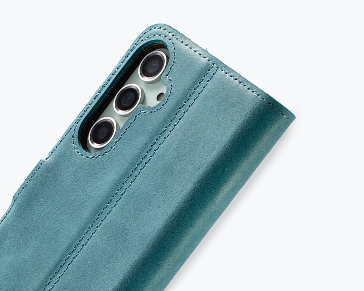 Samsung Galaxy S24 FE - Vintage Leather Wallet Phone Case