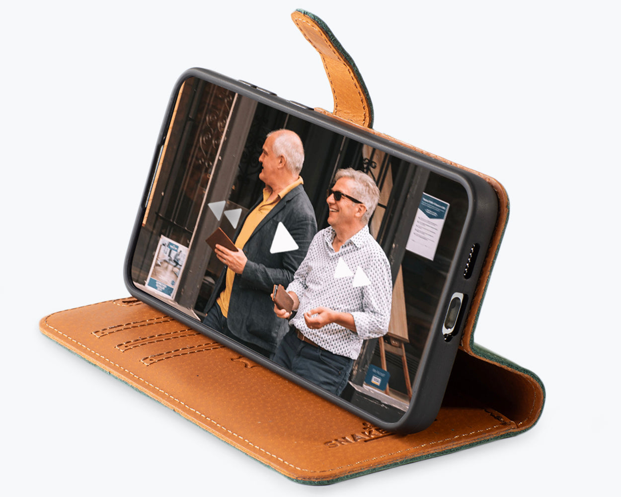 Samsung Galaxy S24 - Vintage Leather Wallet Phone Case