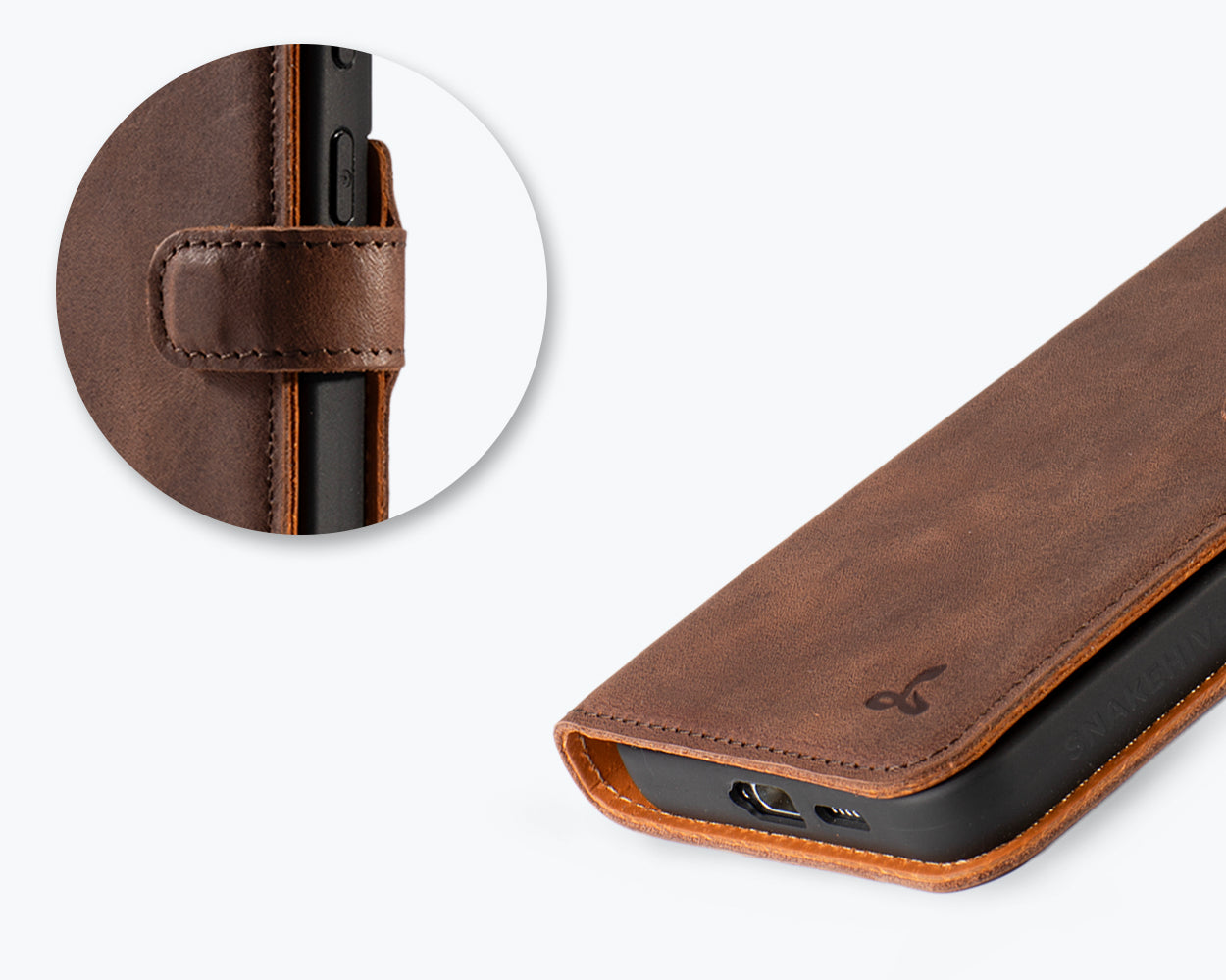 Samsung Galaxy S25 - Vintage Leather Wallet Phone Case