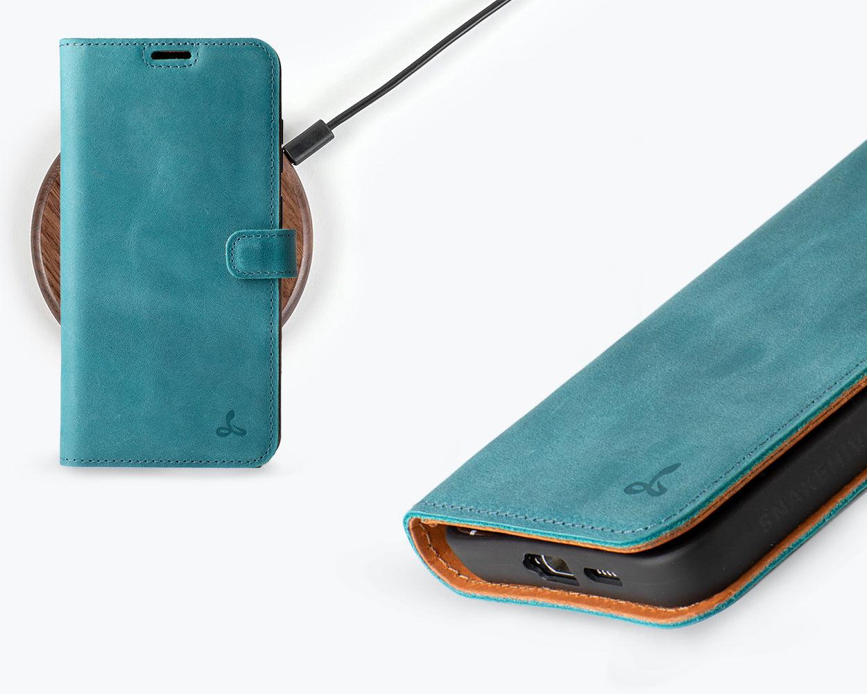 Samsung Galaxy S25 - Vintage Leather Wallet Phone Case