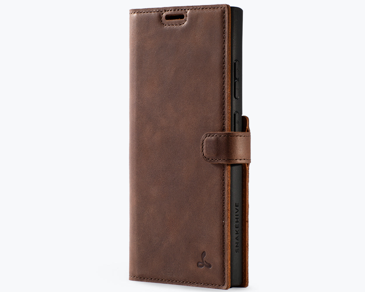 Samsung Galaxy S25 Ultra - Vintage Leather Wallet Phone Case
