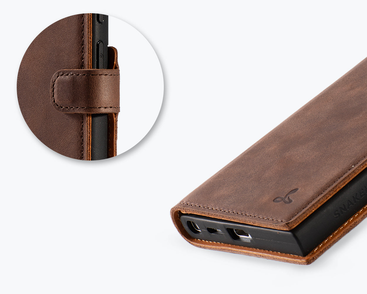Samsung Galaxy S25 Ultra - Vintage Leather Wallet Phone Case