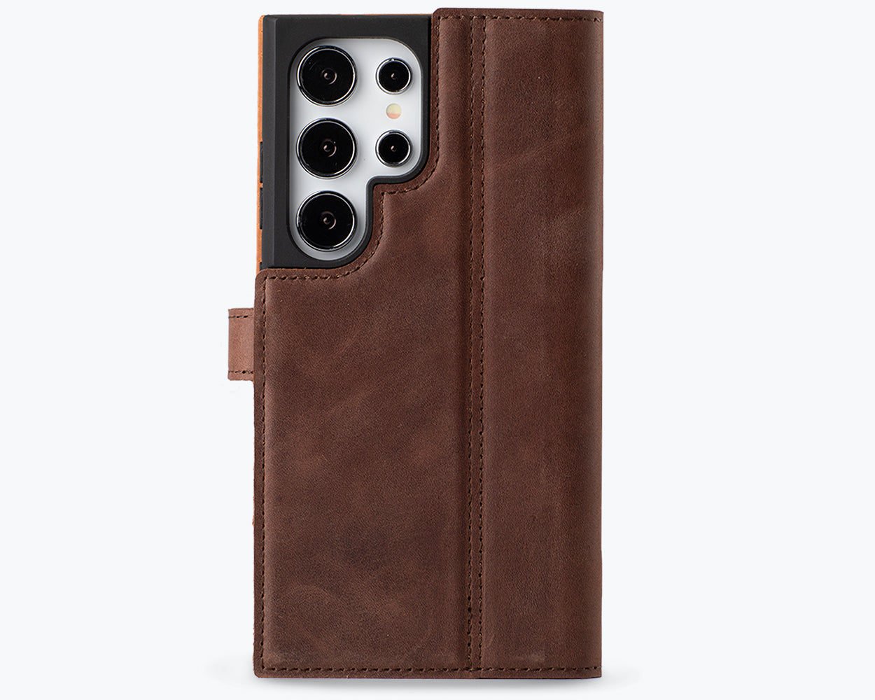 Samsung Galaxy S25 Ultra - Vintage Leather Wallet Phone Case