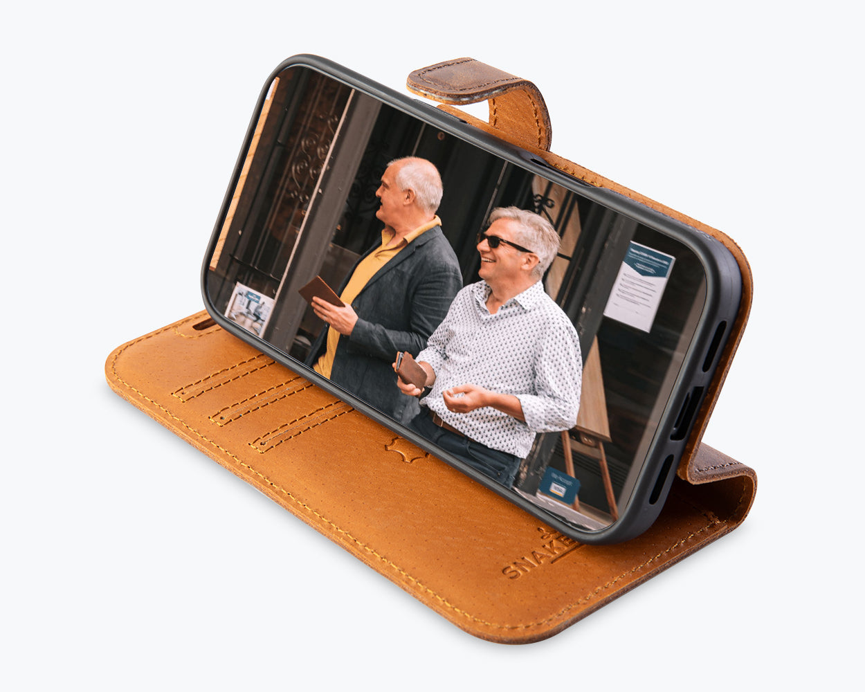 Apple iPhone 17 Pro - Vintage Leather Wallet Phone Case