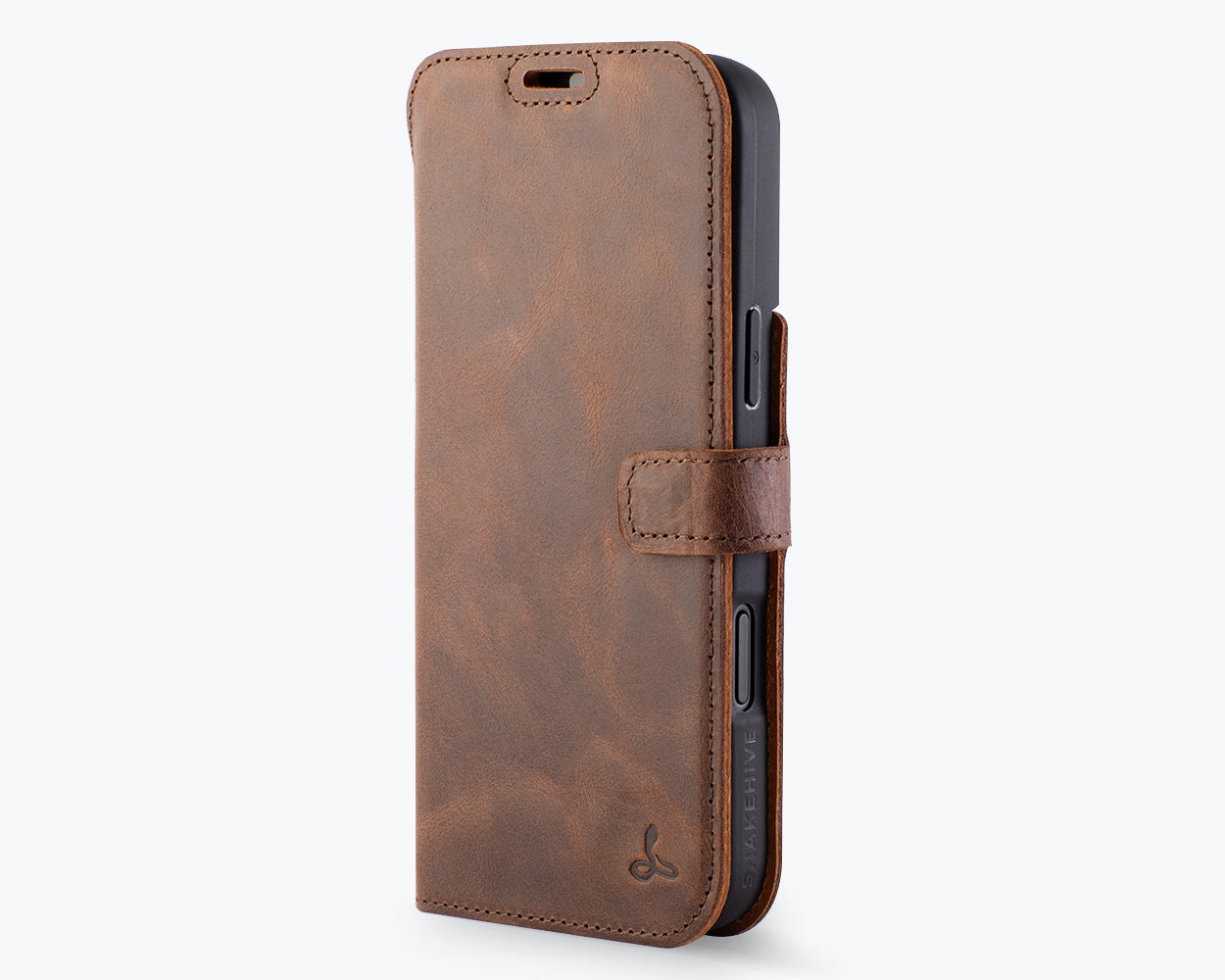 Apple iPhone 17 Pro Max - Vintage Leather Wallet Phone Case
