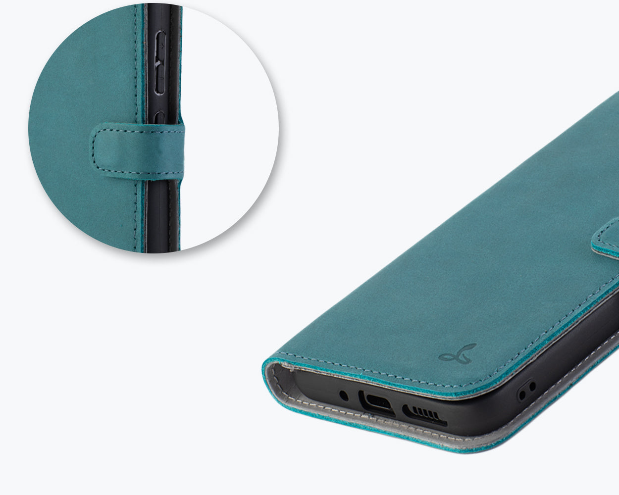 Samsung Galaxy S24 FE - Vintage Leather Wallet Phone Case