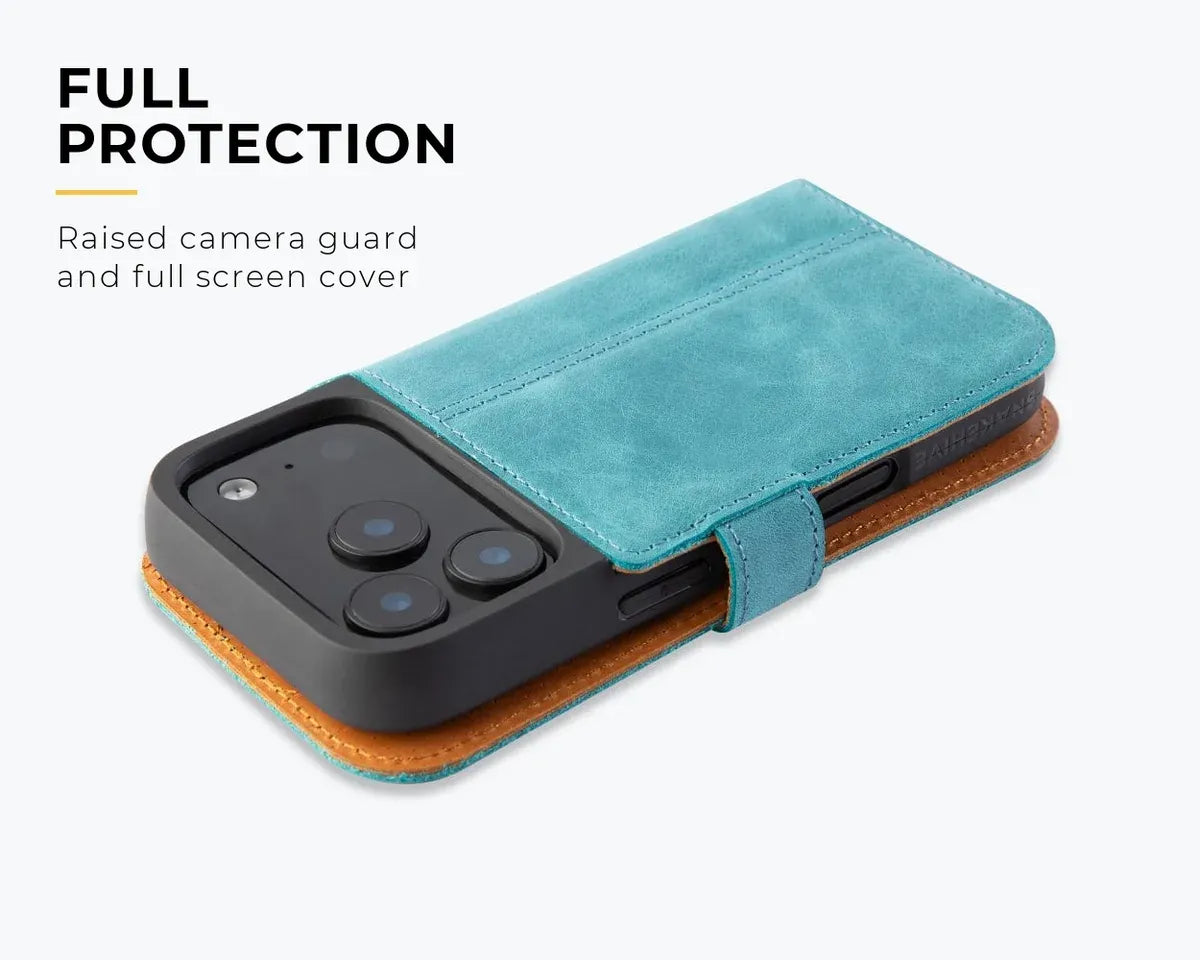 Snakehive Vintage Wallet Apple iPhone 18 Pro - Vintage Leather Wallet Phone Case Vintage Leather Wallet Case for Apple iPhone 18 Pro