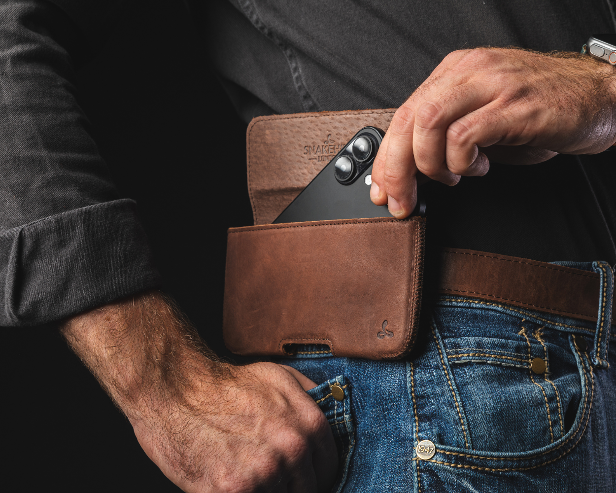 L - Vintage Belt Pouch