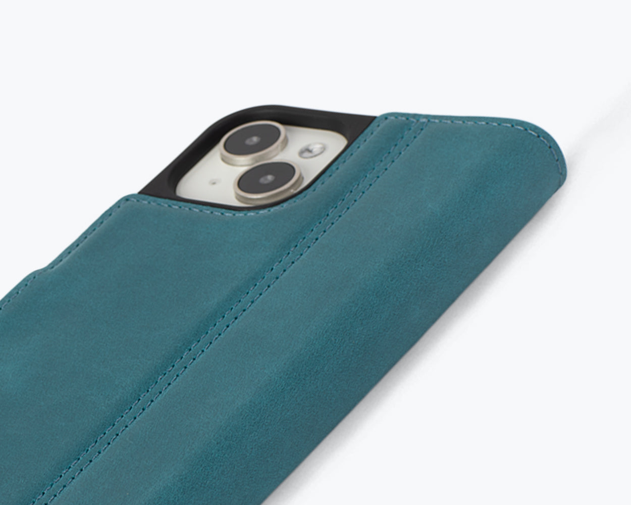 Apple iPhone 15 Plus - Vintage Leather Wallet Phone Case