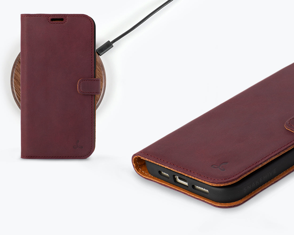 Apple iPhone 15 Plus - Vintage Leather Wallet Phone Case