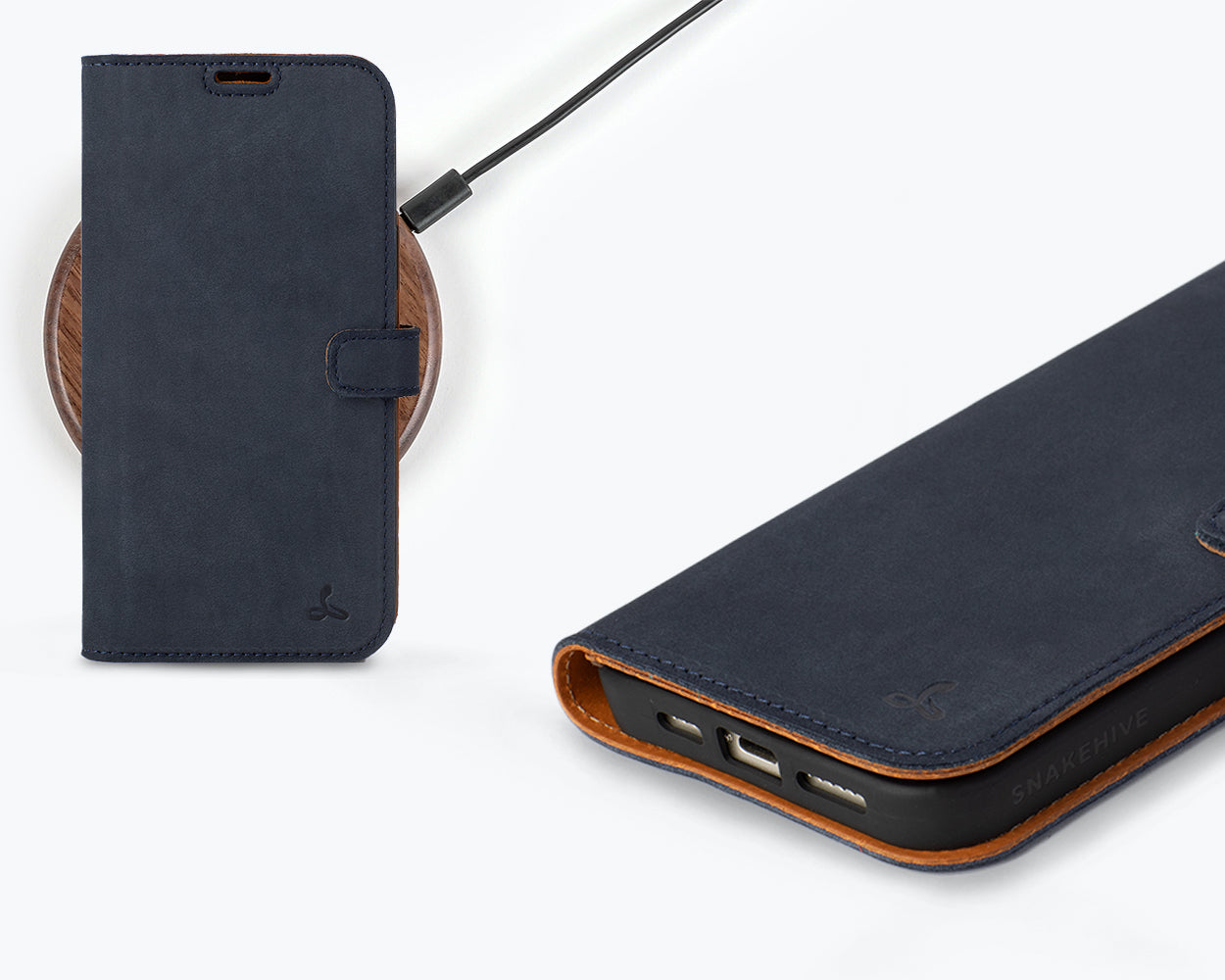 Apple iPhone 15 Plus - Vintage Leather Wallet Phone Case
