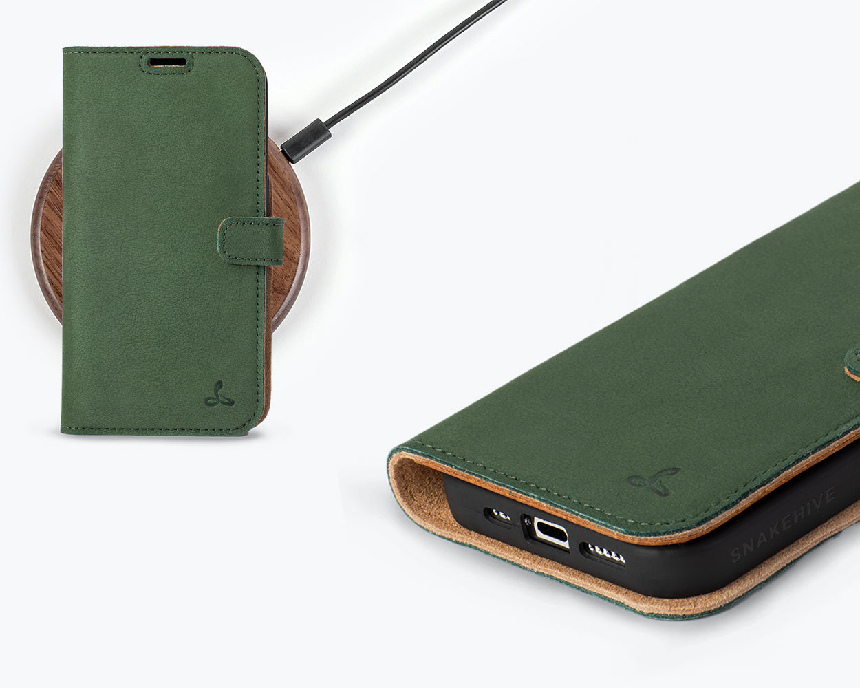 Apple iPhone 15 Pro - Vintage Leather Wallet Phone Case