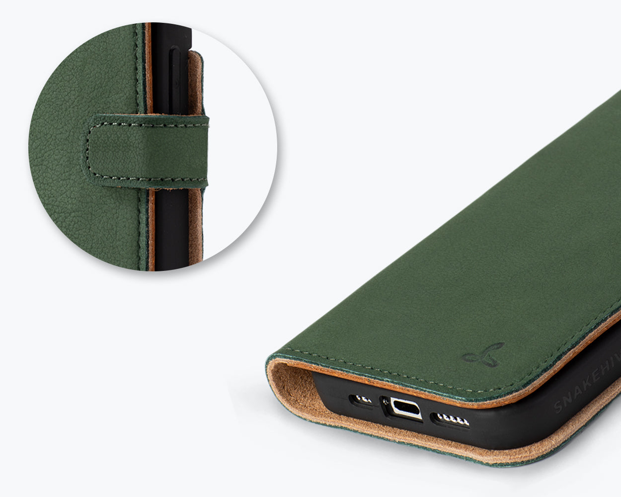 Apple iPhone 15 Pro - Vintage Leather Wallet Phone Case