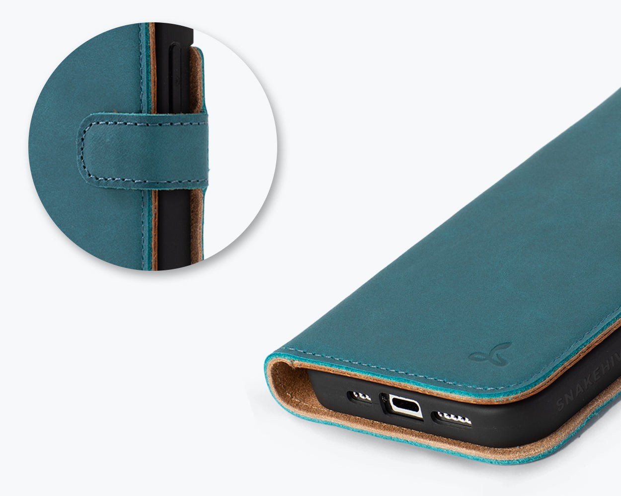 Apple iPhone 15 Pro - Vintage Leather Wallet Phone Case