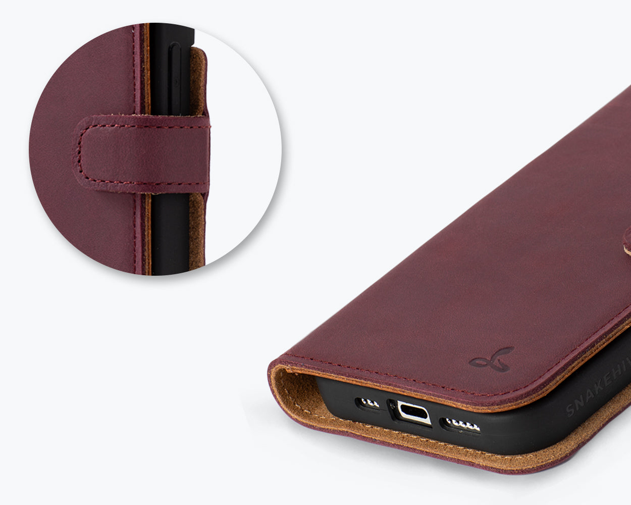 Apple iPhone 15 Pro - Vintage Leather Wallet Phone Case