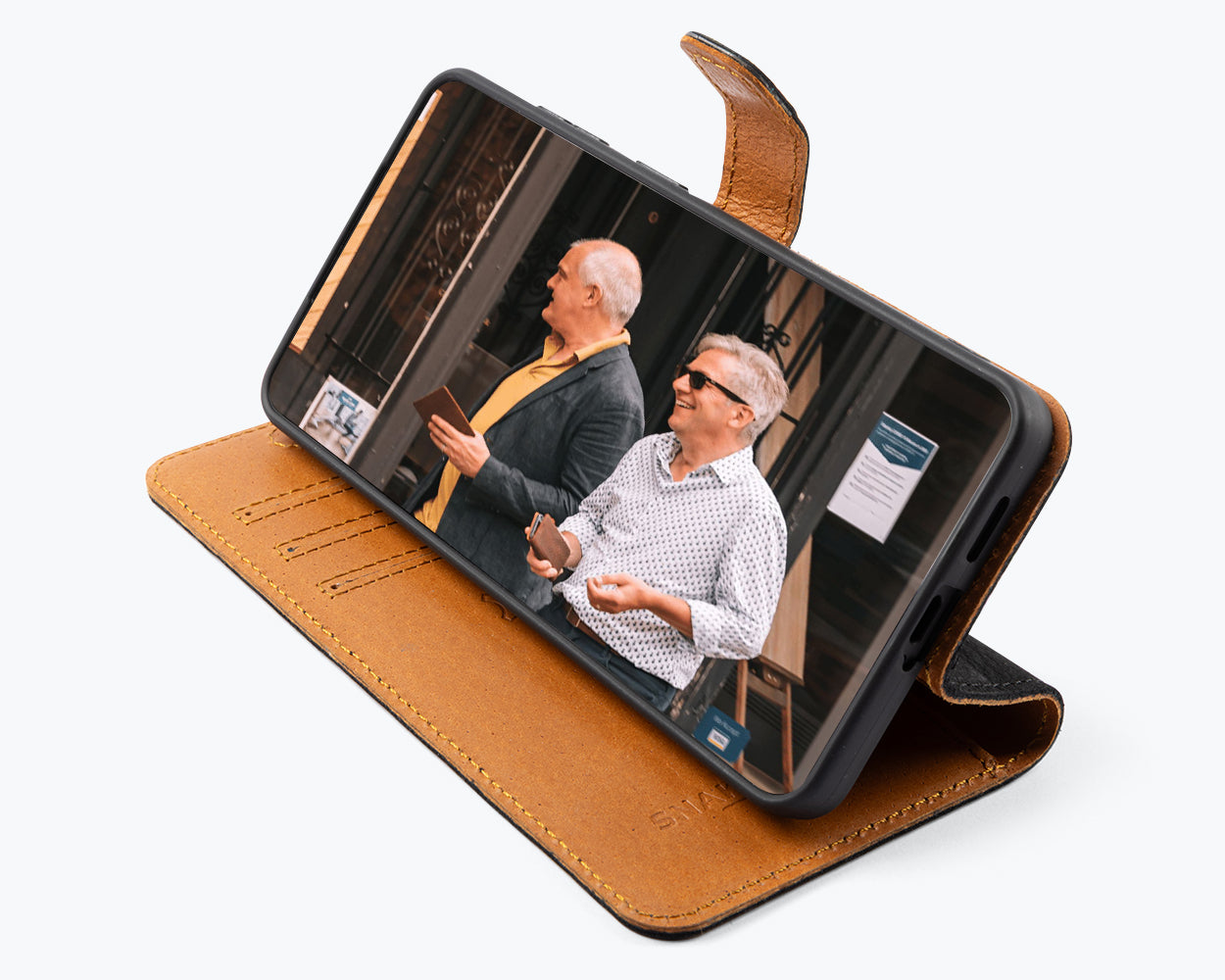 Samsung Galaxy S26 Plus - Vintage Leather Wallet Phone Case