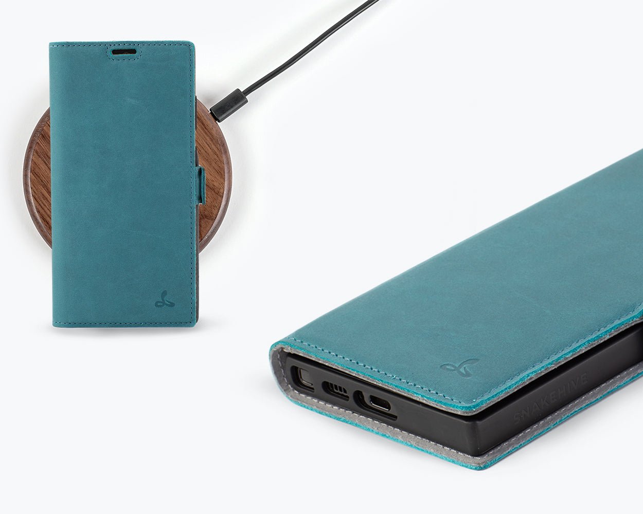 Samsung Galaxy S23 Ultra - Vintage Leather Wallet Phone Case (Side Clasp)