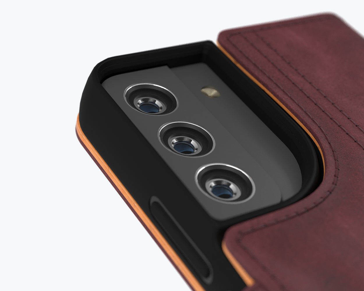 Samsung Galaxy S23 Ultra - Vintage Leather Wallet Phone Case (Side Clasp)