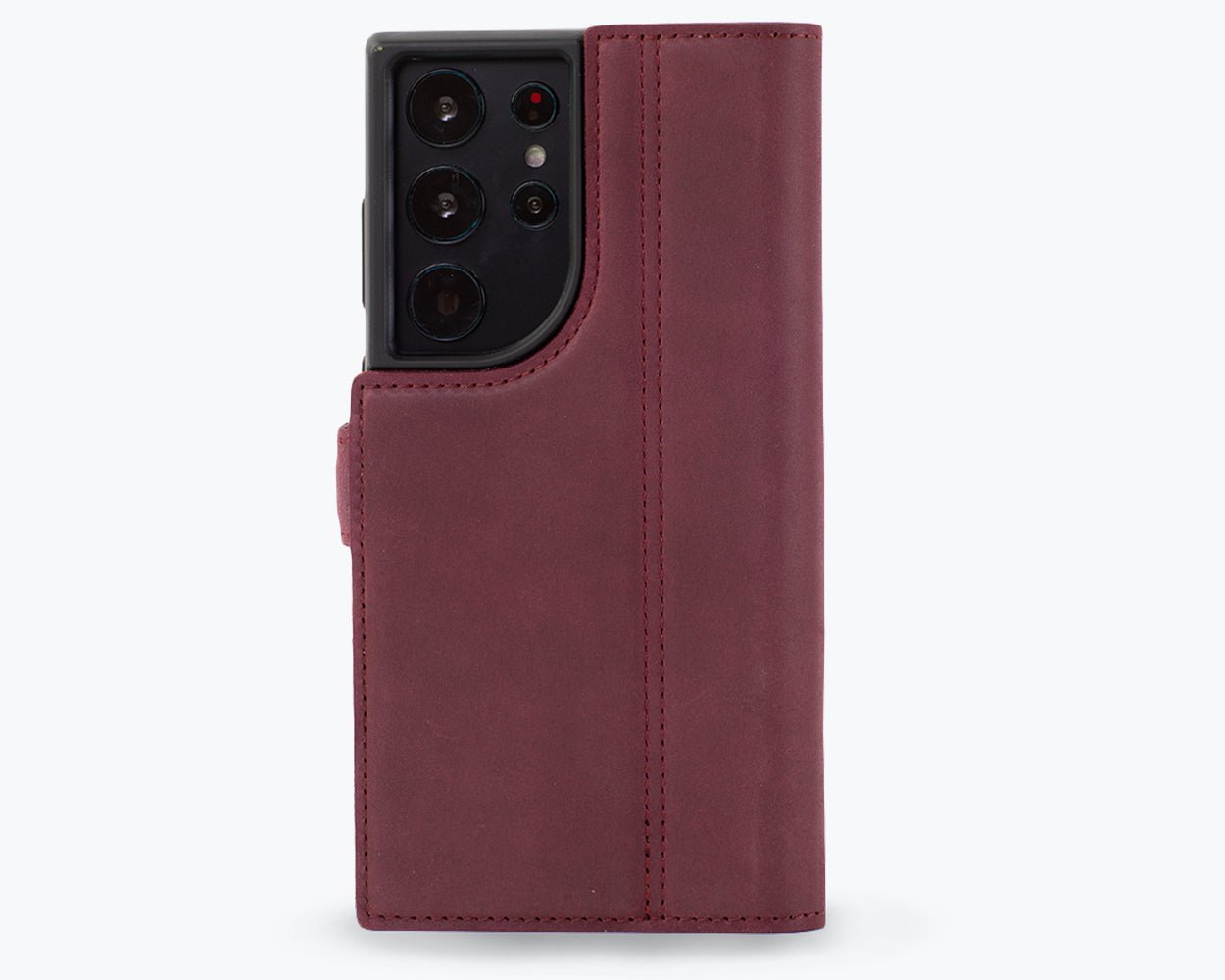 Samsung Galaxy S24 Ultra - Vintage Leather Wallet Phone Case (Side Clasp)