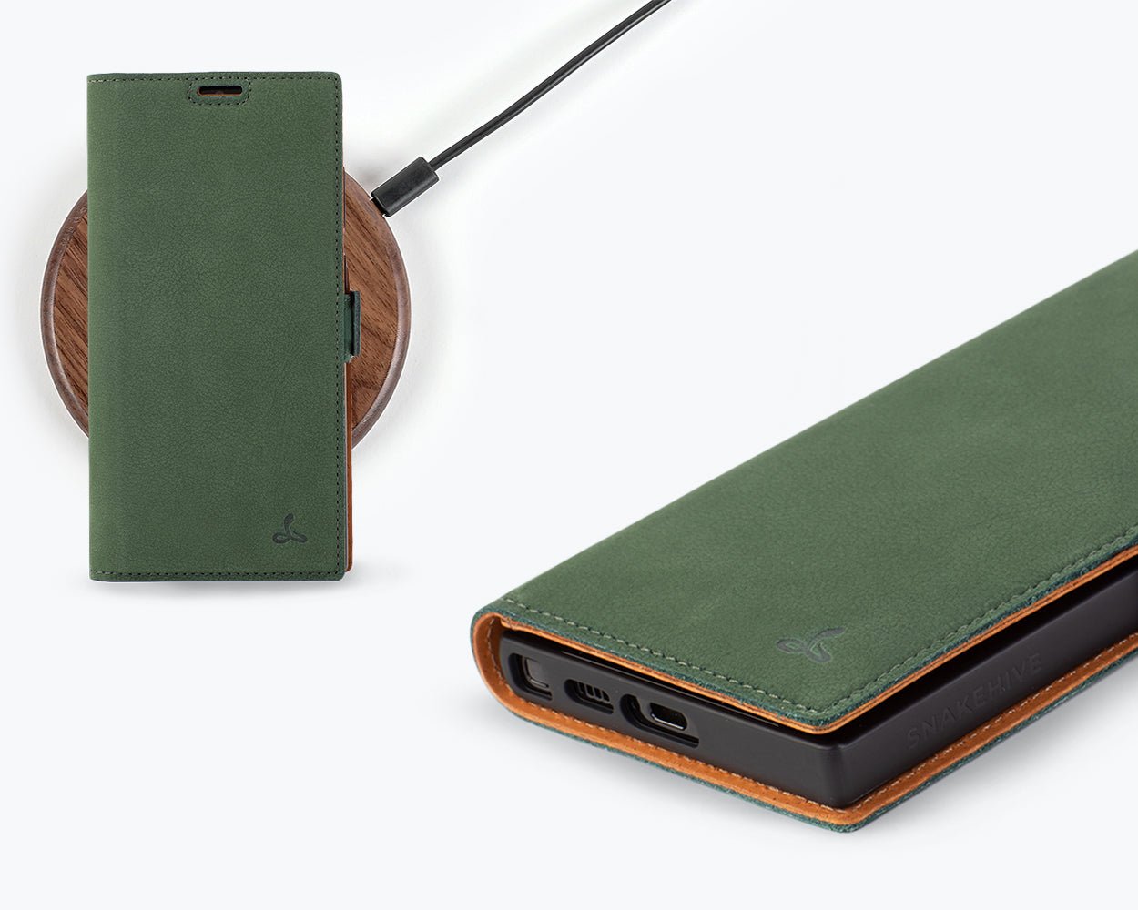 Samsung Galaxy S23 Ultra - Vintage Leather Wallet Phone Case (Side Clasp)