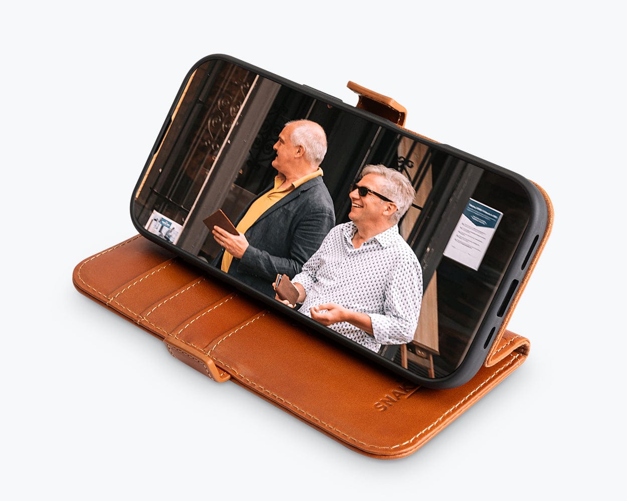 Apple iPhone 17 - Vintage Leather Wallet Phone Case