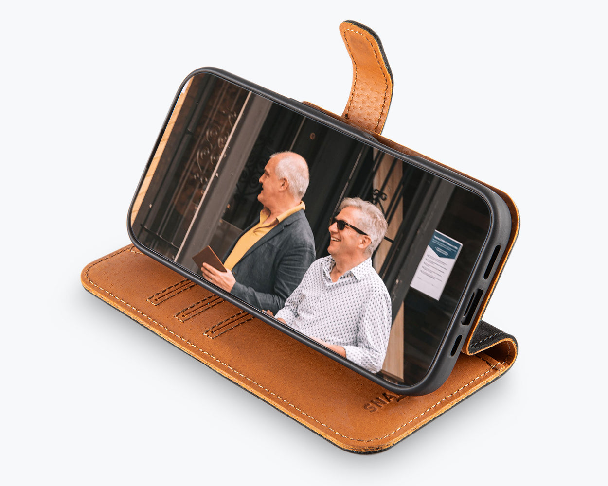 Apple iPhone 16 - Vintage Leather Wallet Phone Case