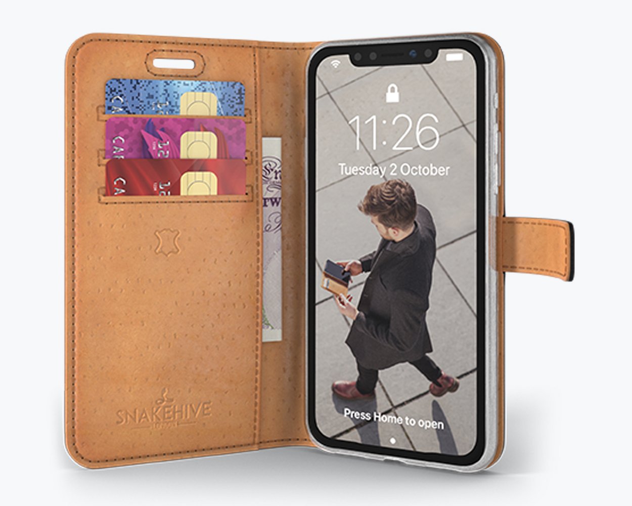 Apple iPhone XS Max - Vintage Leather Wallet Phone Case