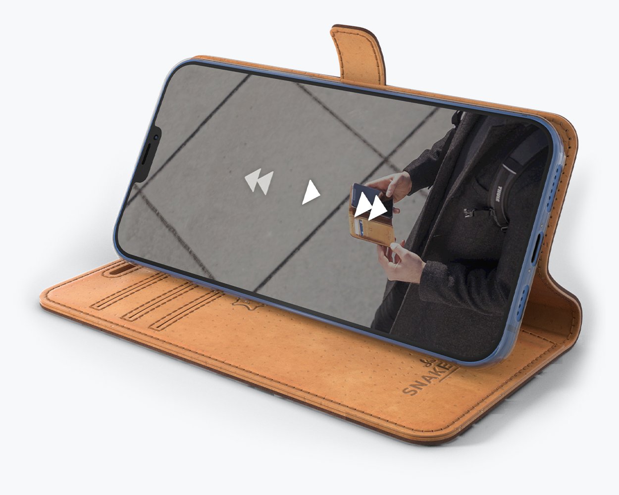 Apple iPhone 12 Pro Max - Vintage Leather Wallet Phone Case