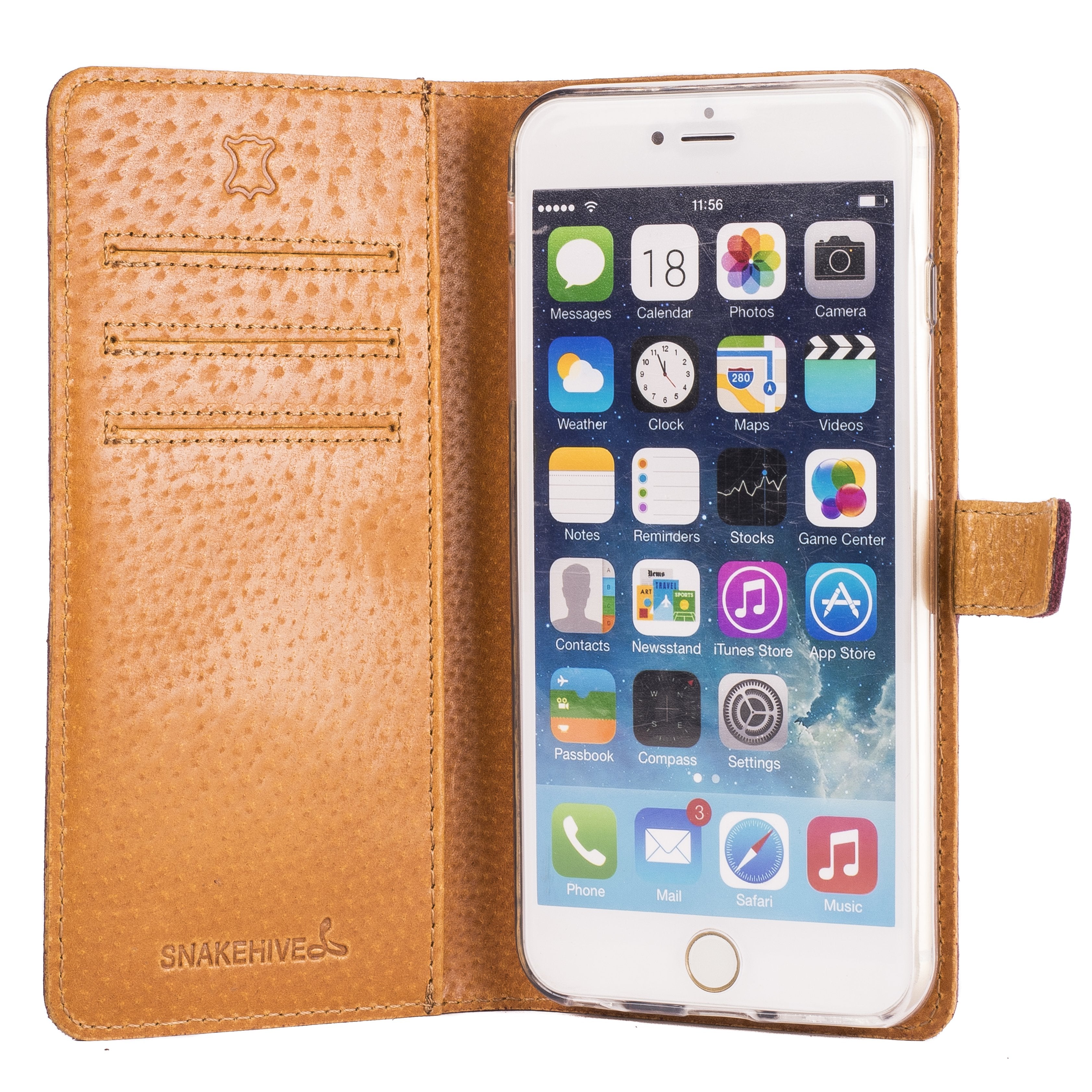 Apple iPhone 6/6S Plus - Vintage Leather Wallet Phone Case