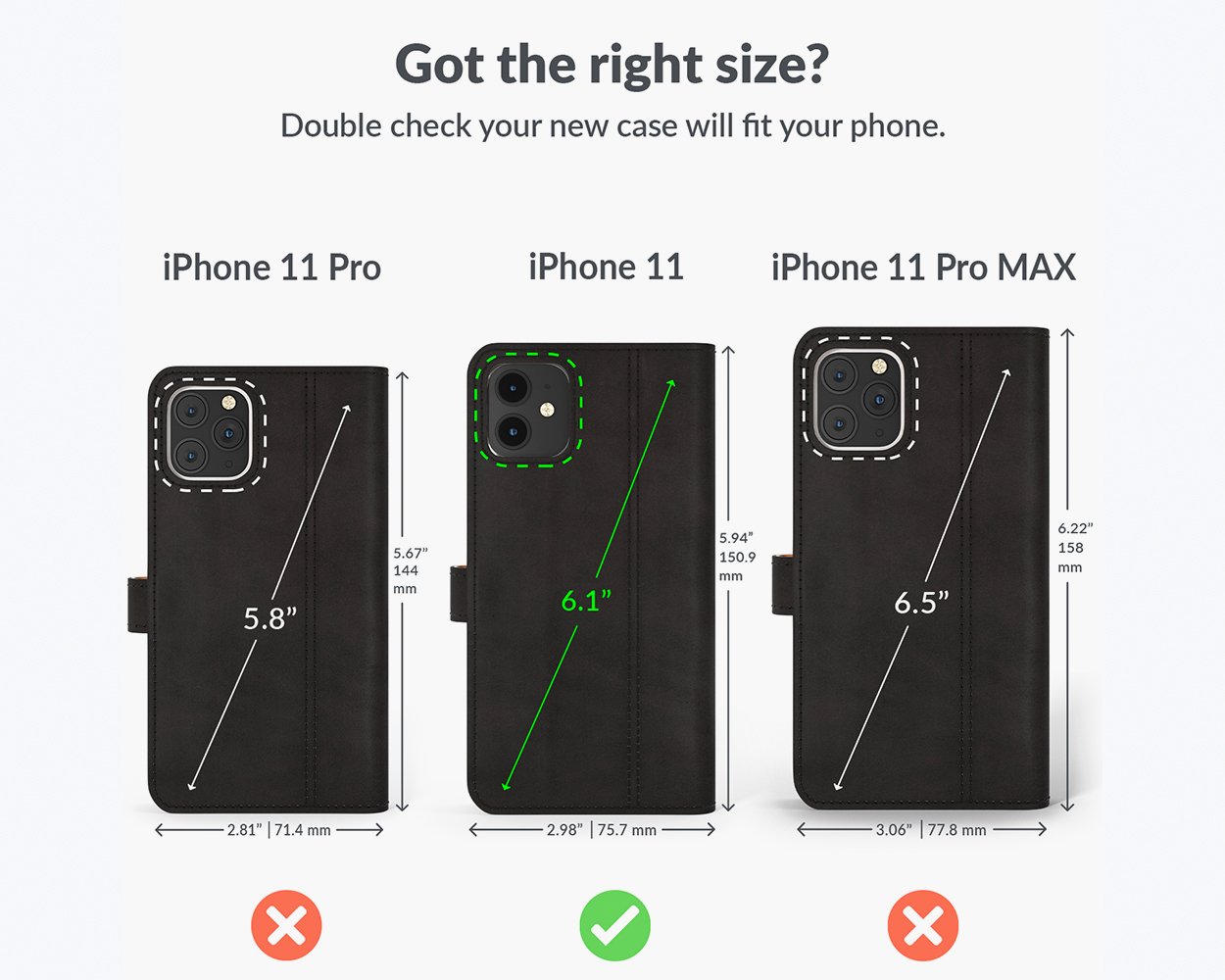 Apple iPhone 11 - Vintage Leather Wallet Phone Case