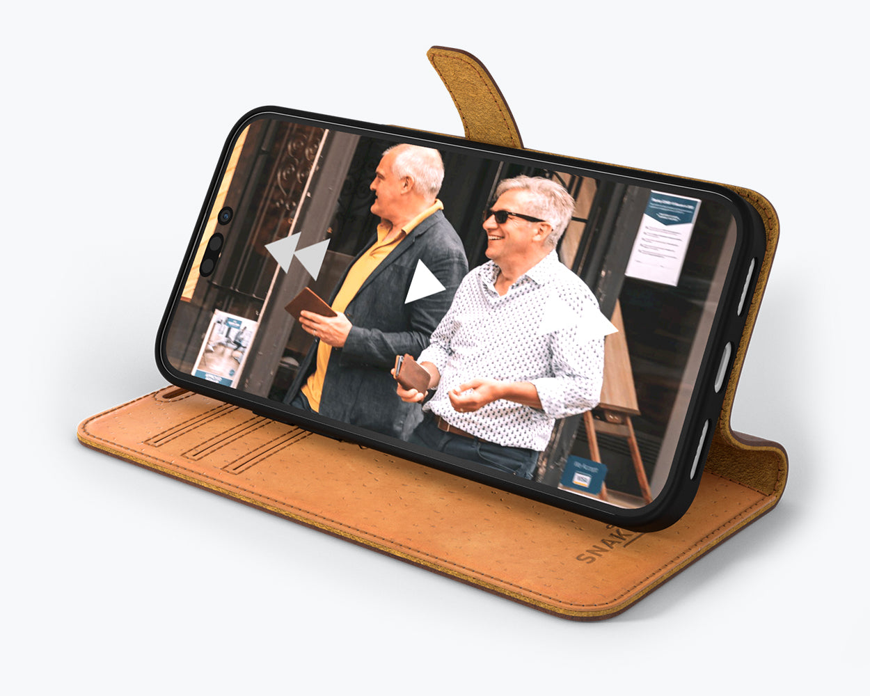 Apple iPhone 14 Pro - Vintage Leather Wallet Phone Case