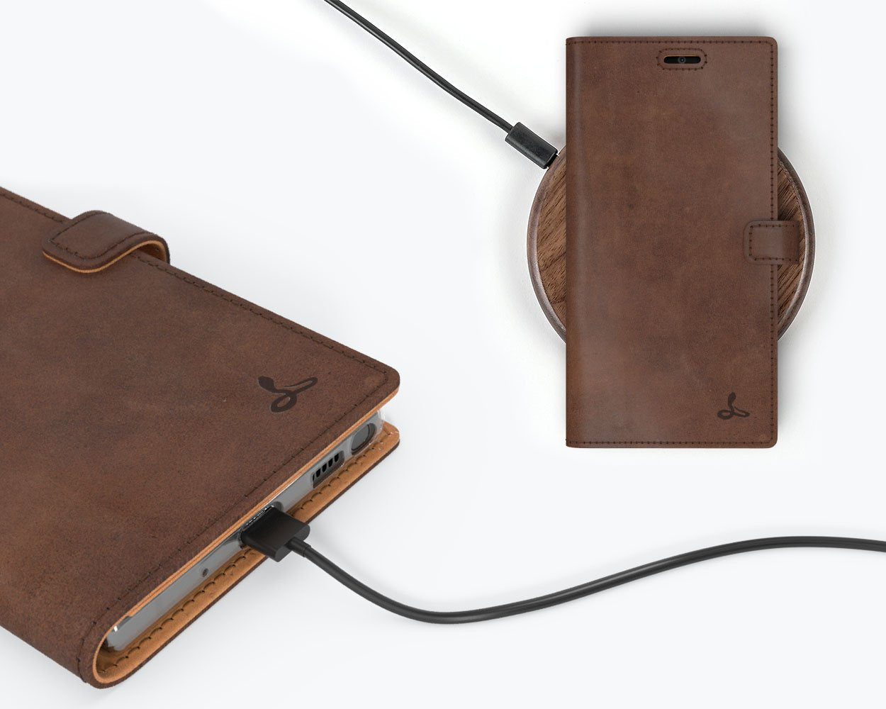 Samsung Galaxy Note 20 - Vintage Leather Wallet Phone Case