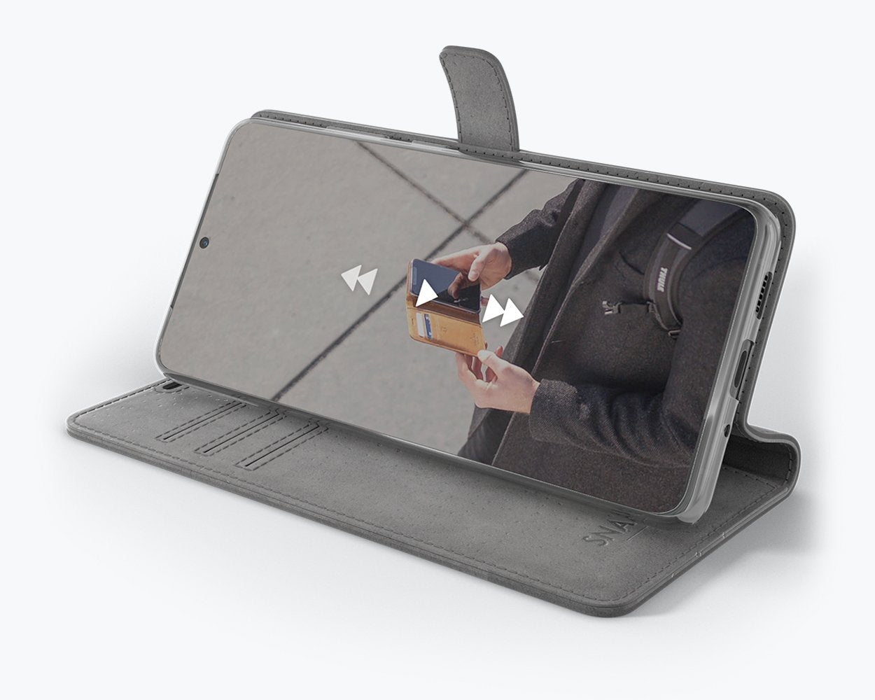 Samsung Galaxy S20 Ultra - Vintage Leather Wallet Phone Case