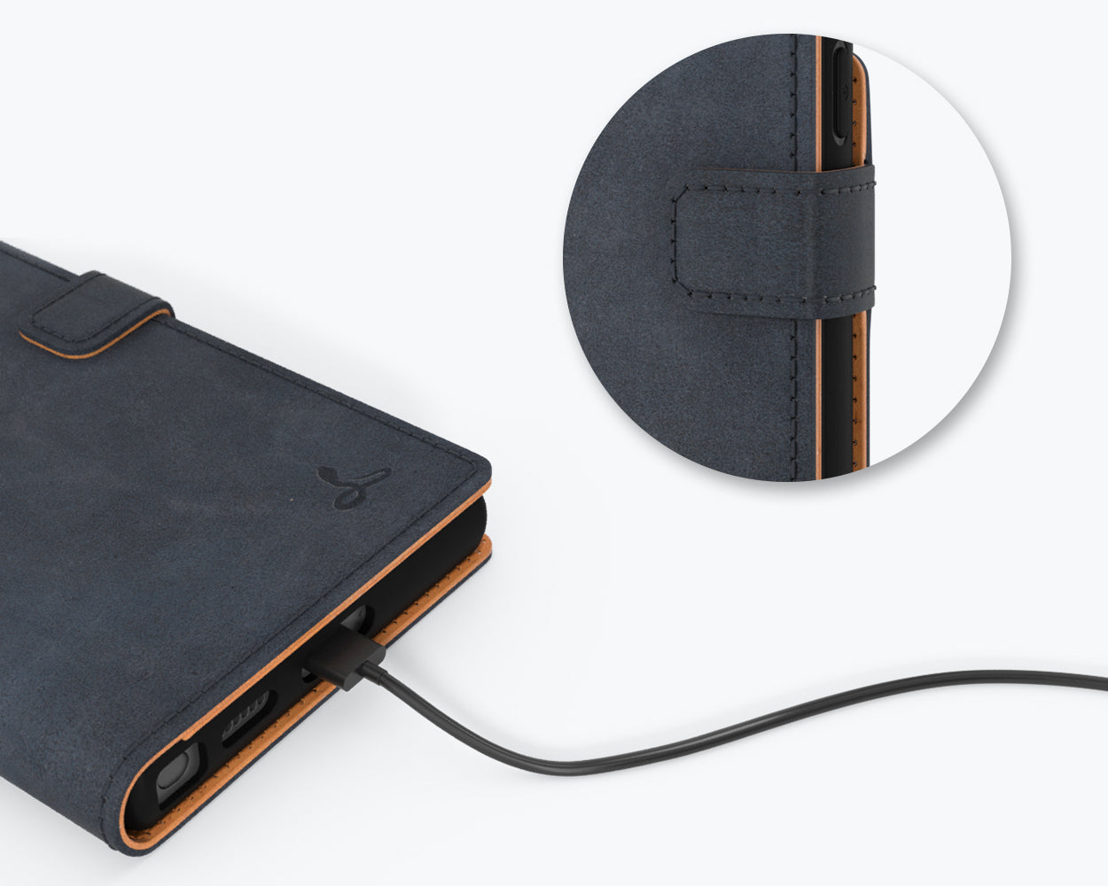 Samsung Galaxy S22 Ultra - Vintage Leather Wallet Phone Case