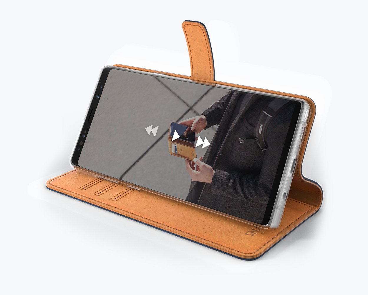 Samsung Galaxy Note 9 - Vintage Leather Wallet Phone Case