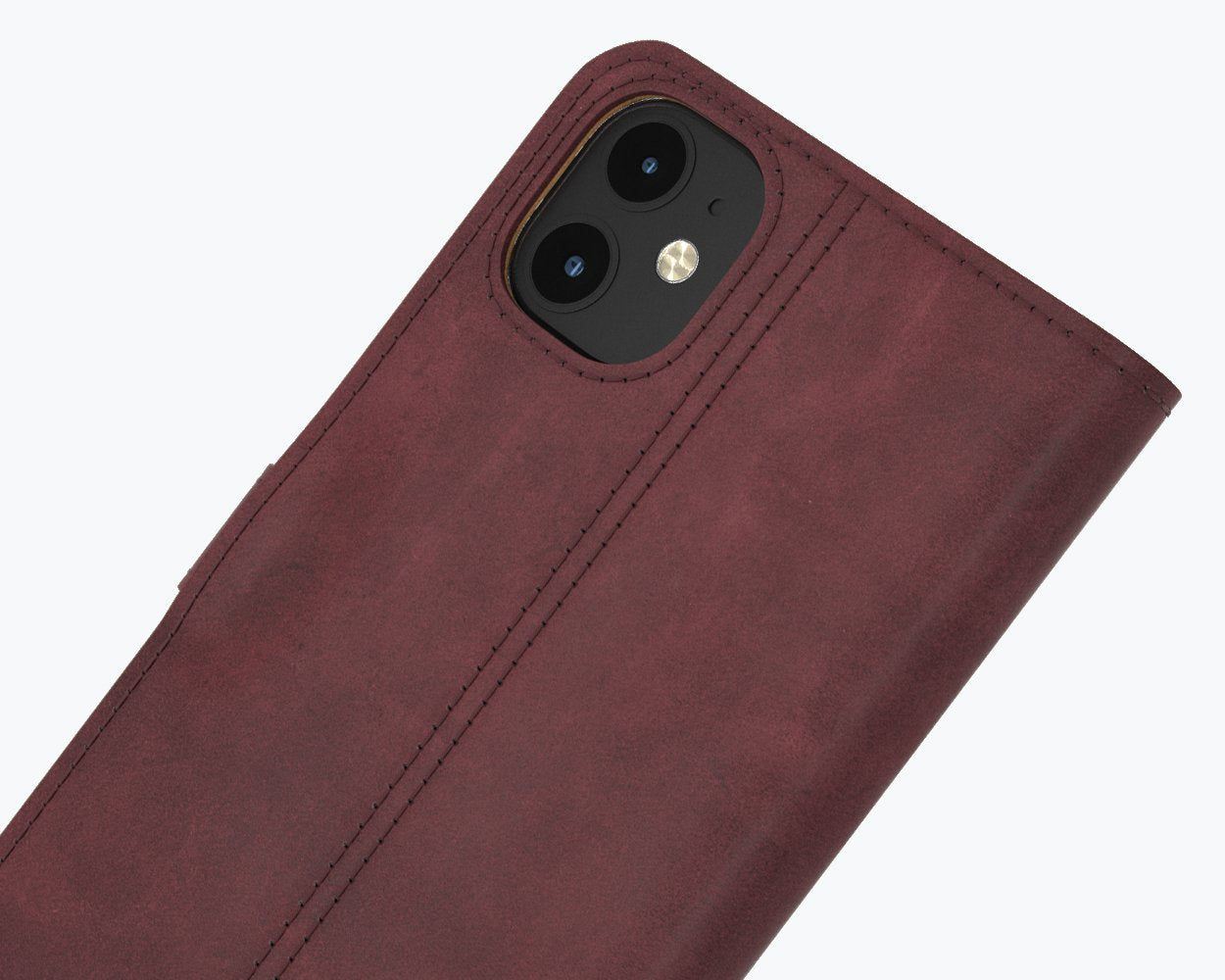 Apple iPhone 12 Mini - Vintage Leather Wallet Phone Case