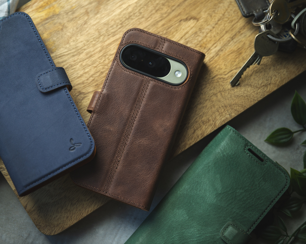 Google Pixel 11 Pro XL - Vintage Leather Wallet Phone Case