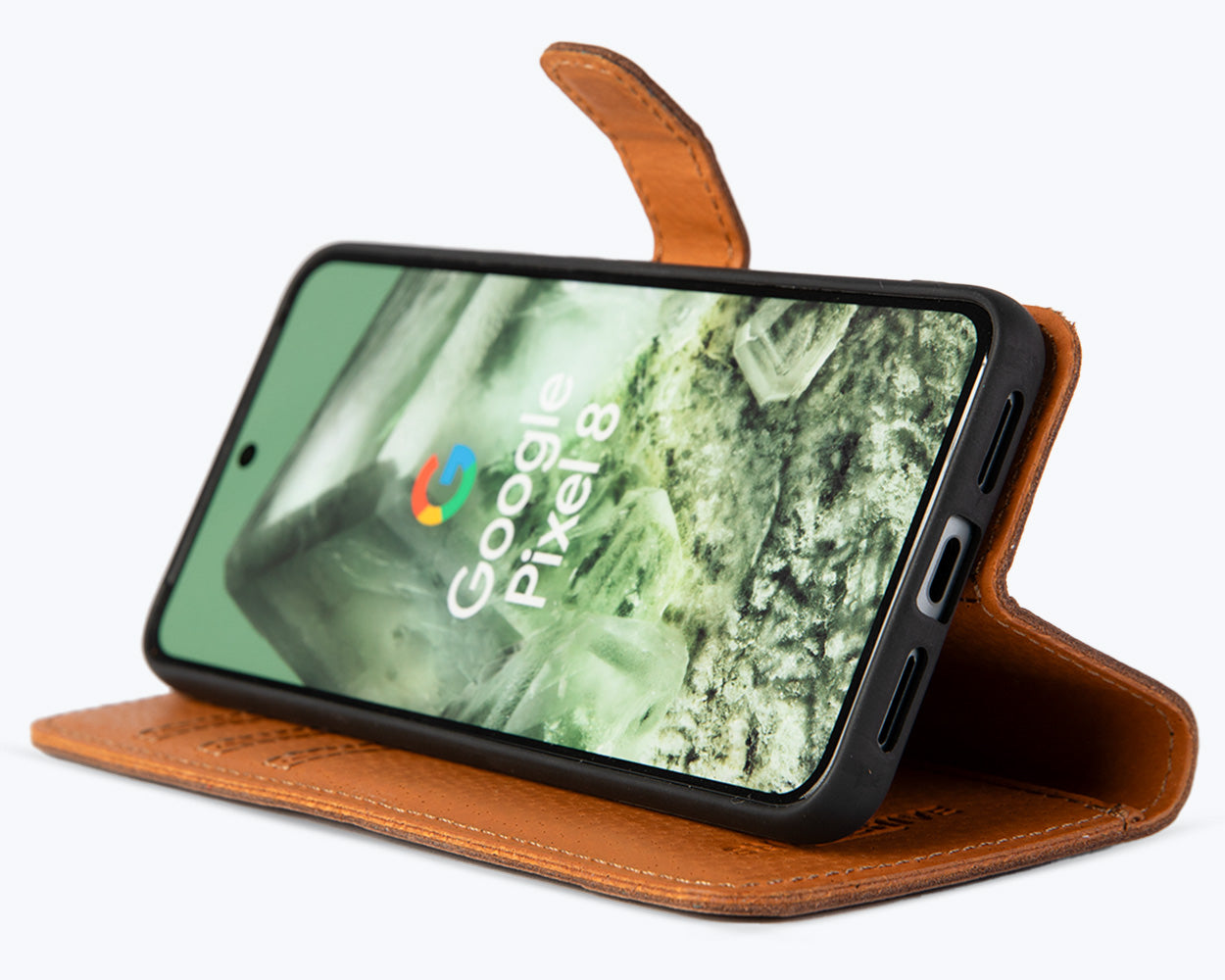 Google Pixel 8 - Vintage Leather Wallet Phone Case