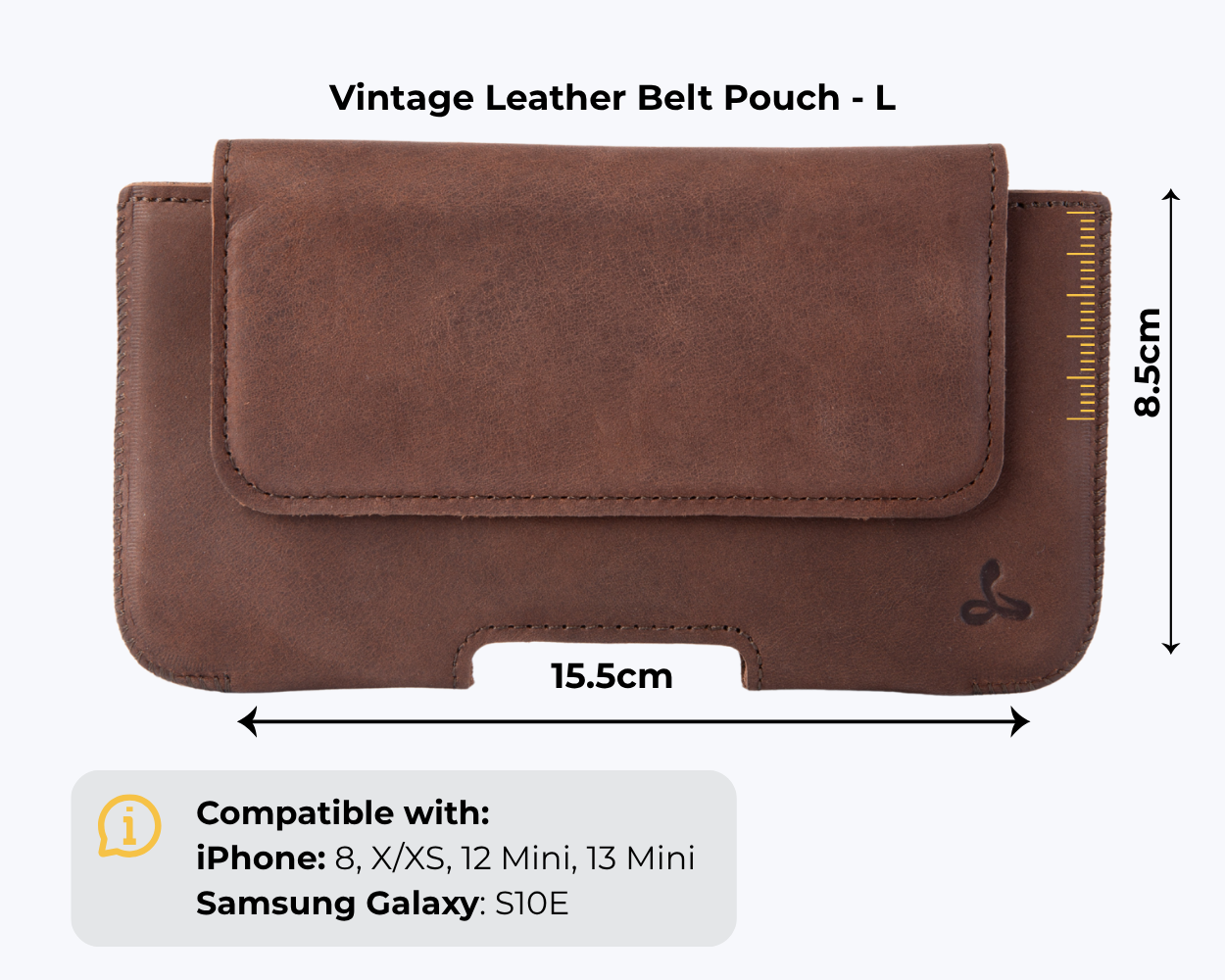 L - Vintage Belt Pouch