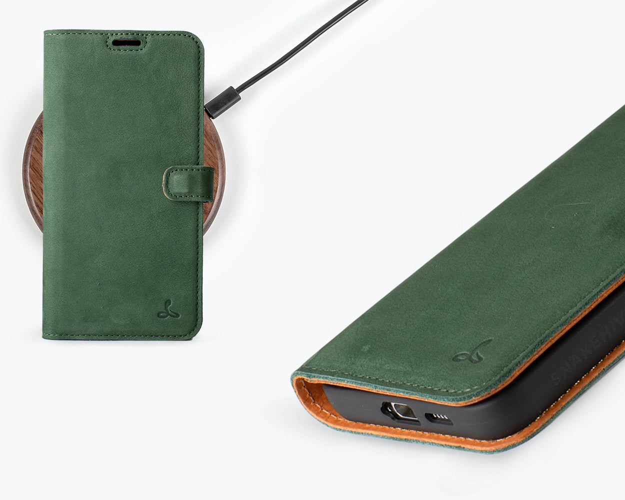 Samsung Galaxy S25 - Vintage Leather Wallet Phone Case