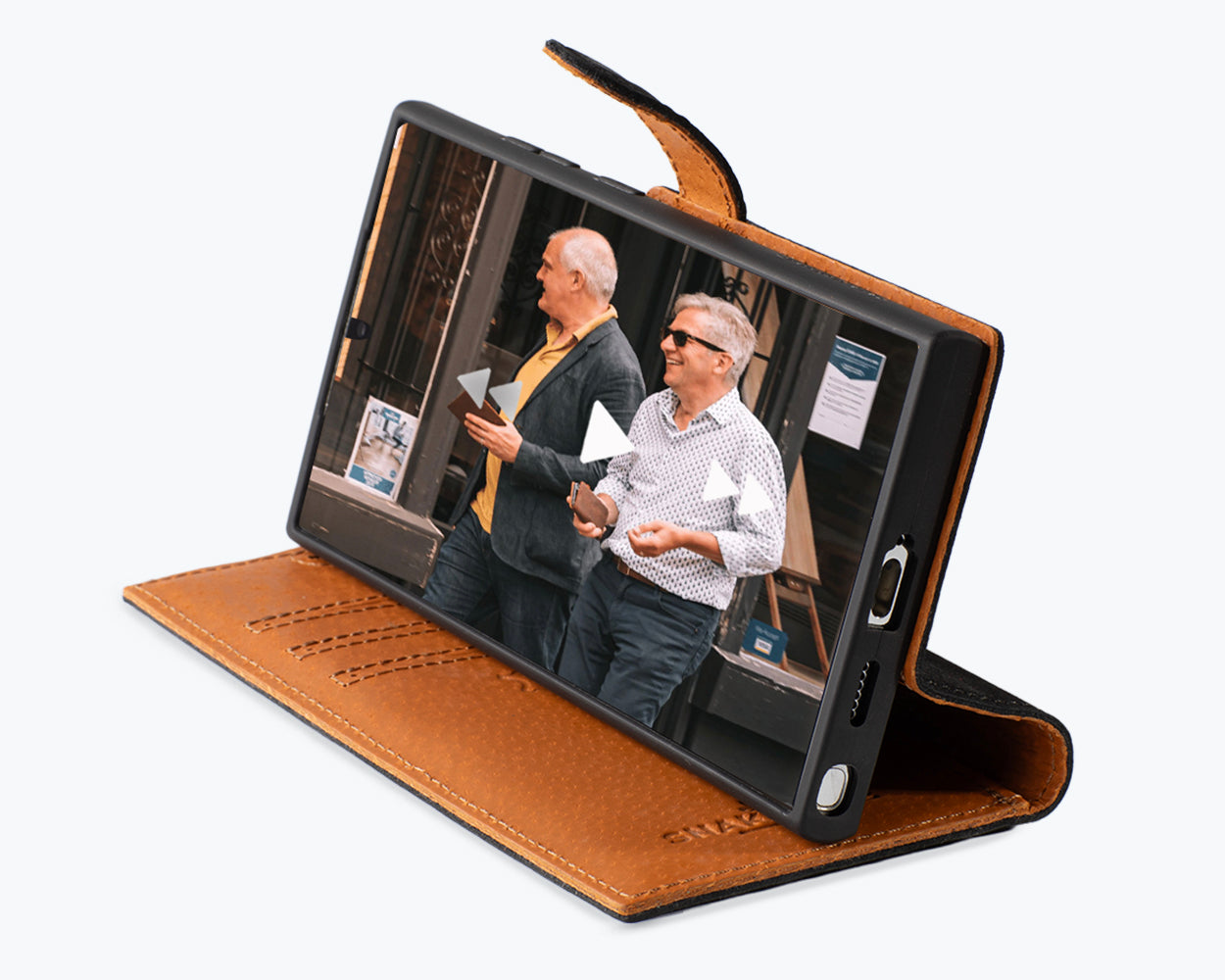 Samsung Galaxy S24 Ultra - Vintage Leather Wallet Phone Case