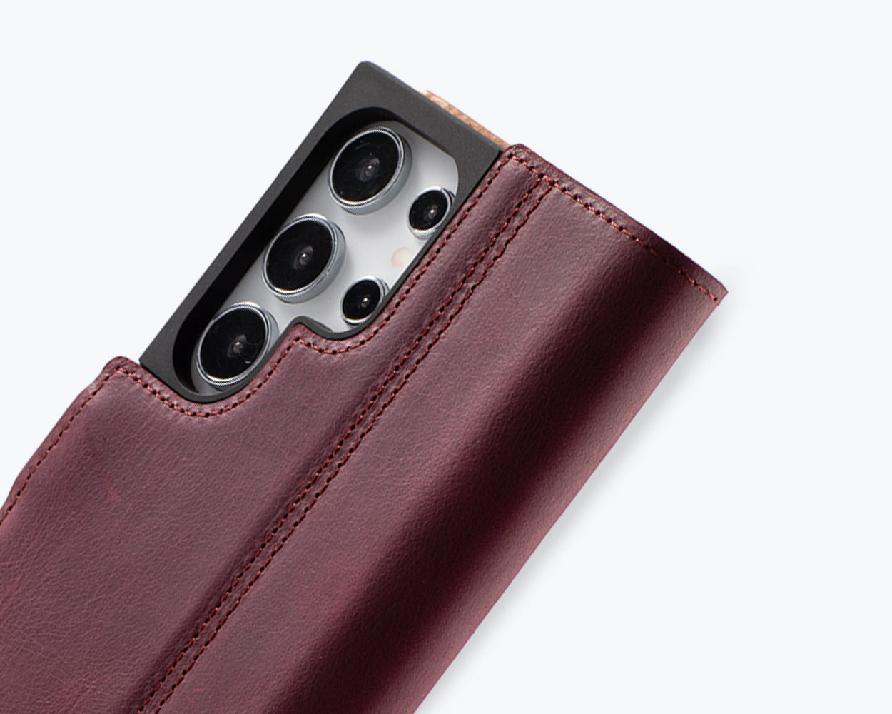 Samsung Galaxy S24 Ultra - Vintage Leather Wallet Phone Case