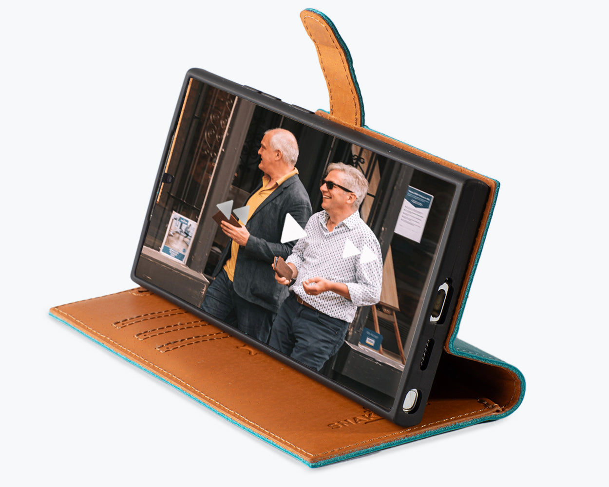 Samsung Galaxy S25 Ultra - Vintage Leather Wallet Phone Case