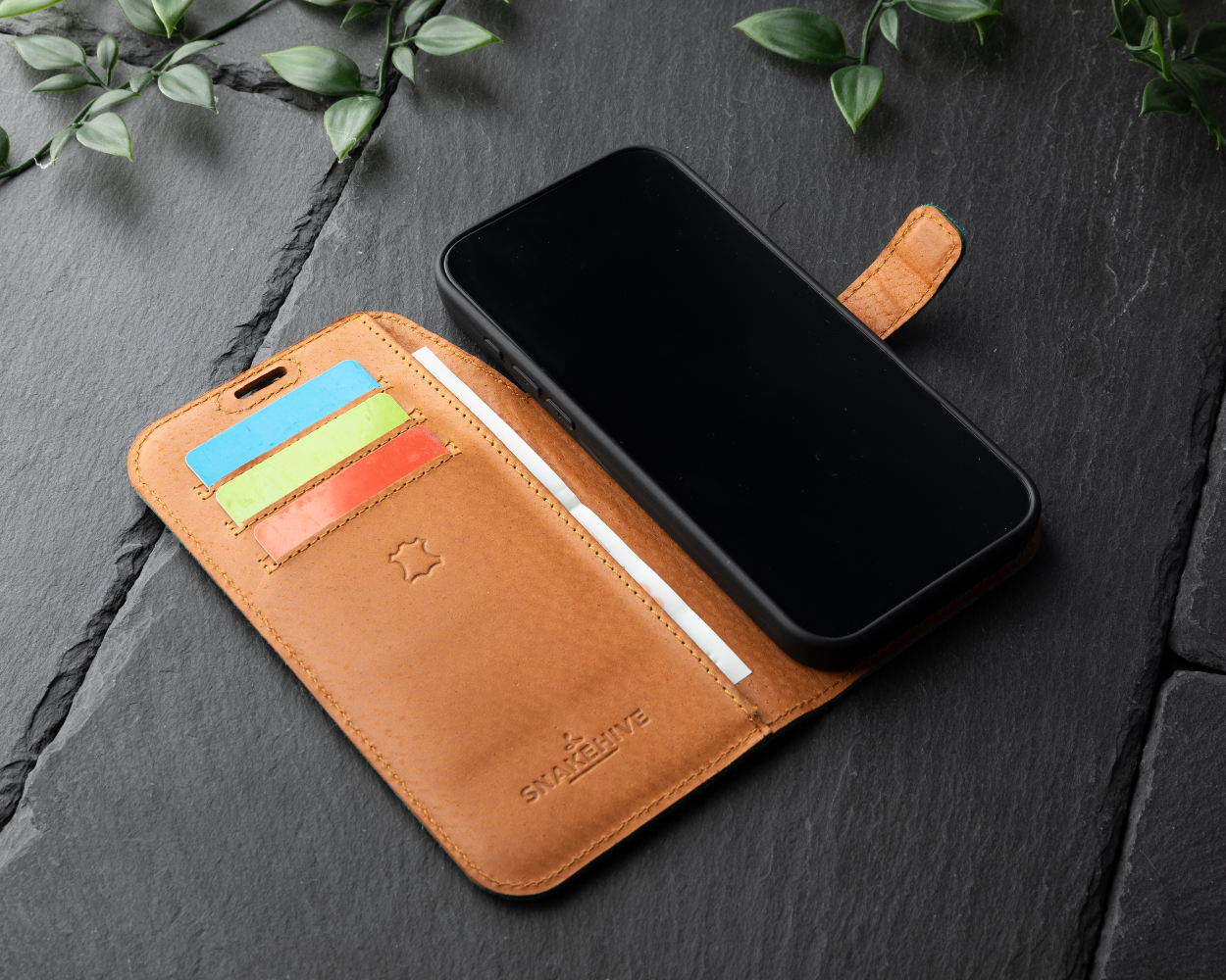 Apple iPhone 17 Pro - Vintage Leather Wallet Phone Case